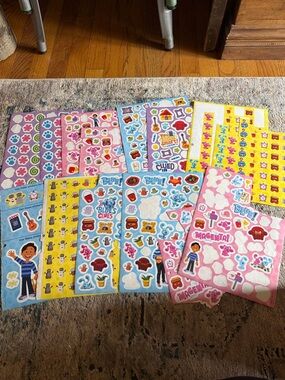 Vtg Blues Clues Stickers 90s